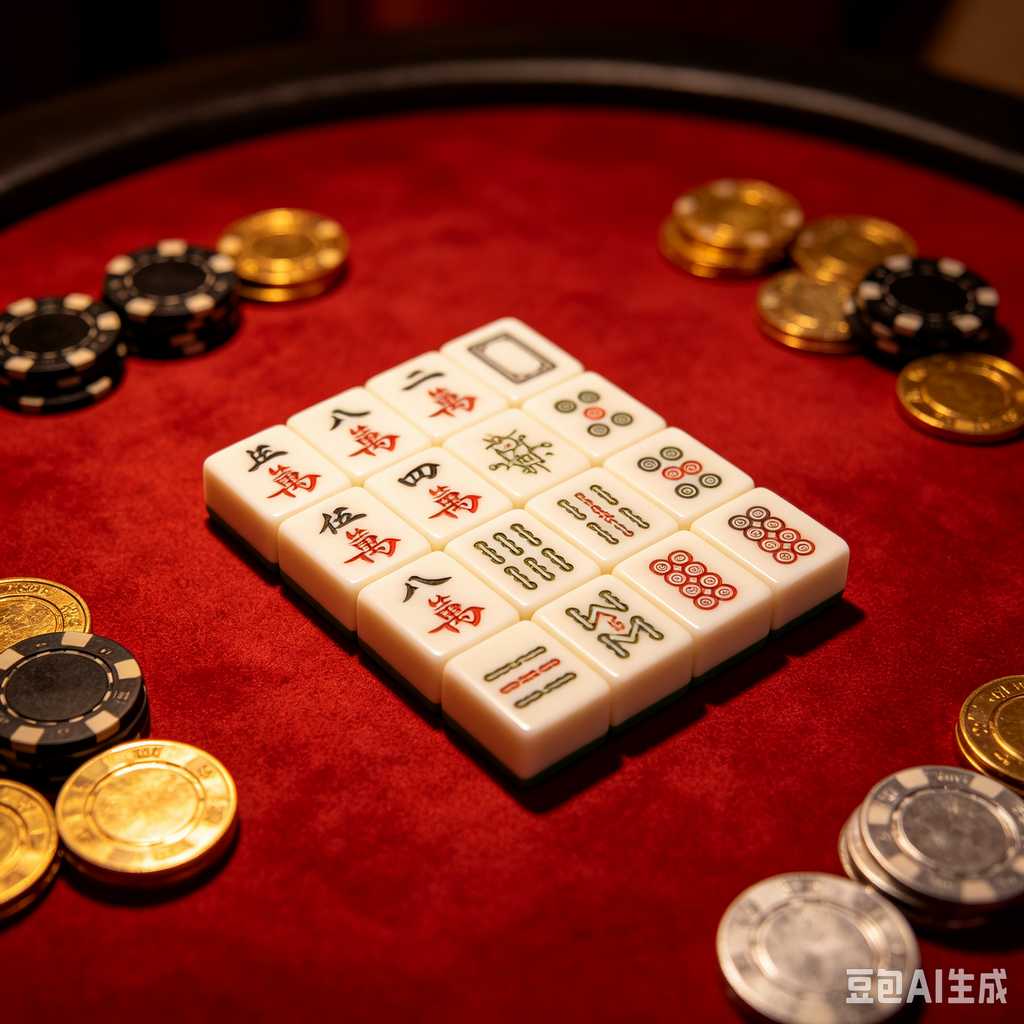 stylish text mahjong set